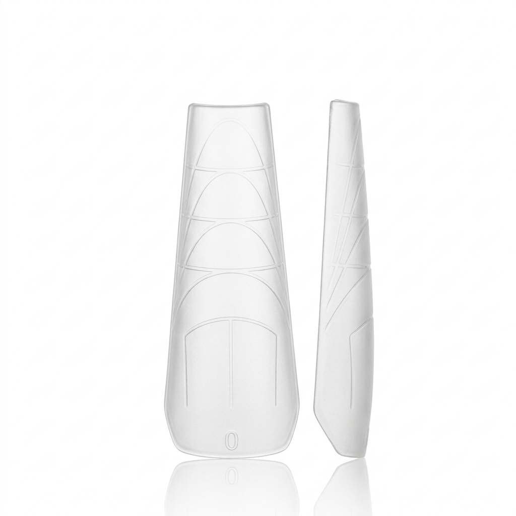 Coffin Dual-Form Nail Tips, 240 Pieces, 15 Sizes