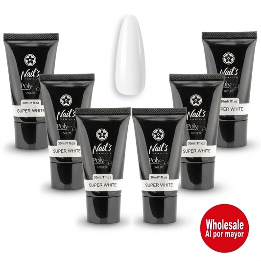 Polygel Súper White 6 Unds 30% de Descuento