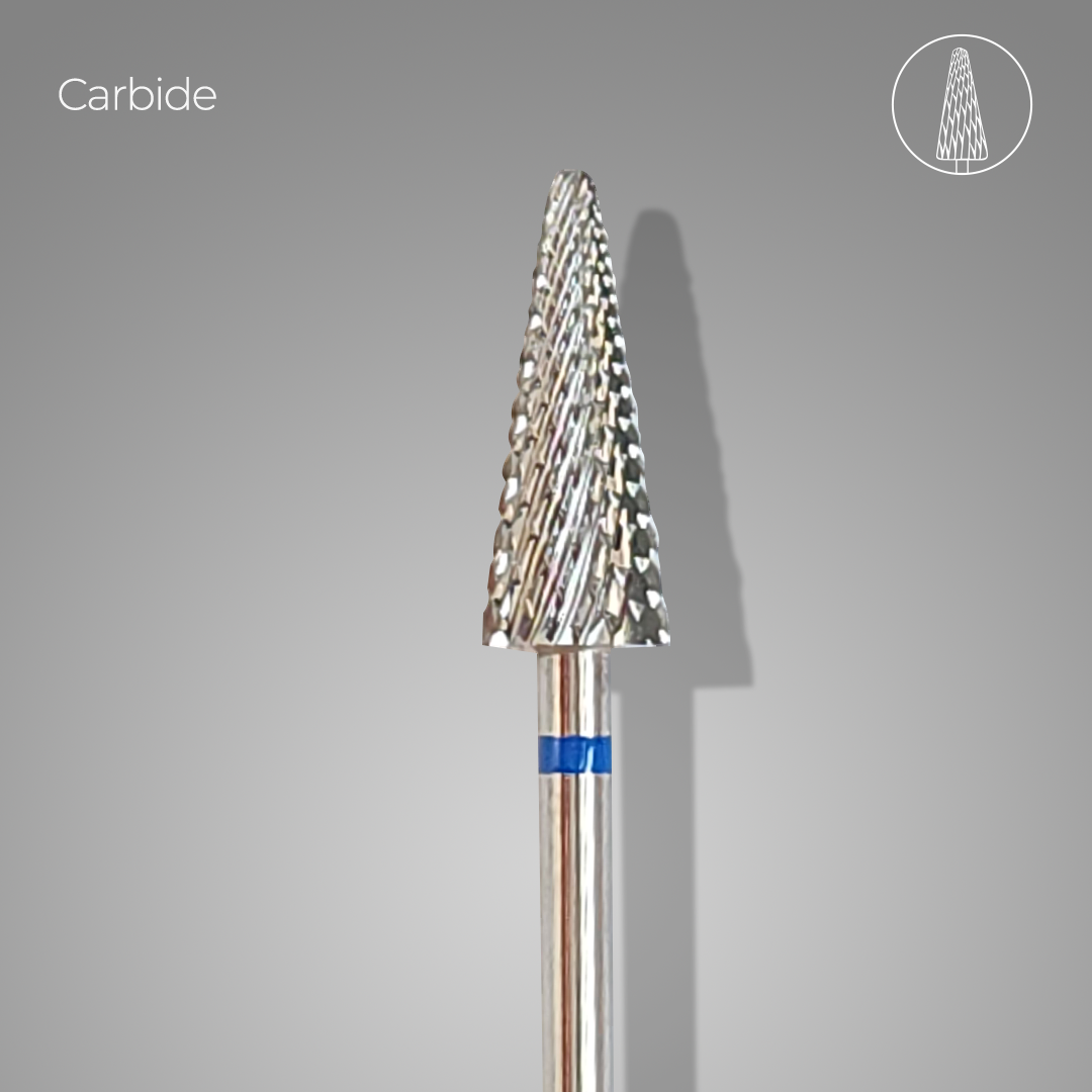 Broca de Carburo (Carbide) en Forma de Cono - Color Azul
Eliminación Rápida y Precisa de Productos