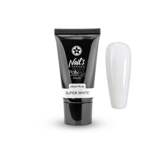 Hybrid Polygel Nail Builder – Super White