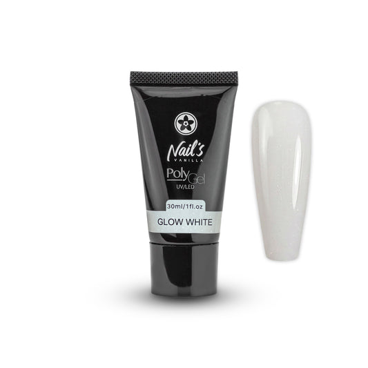 Hybrid Polygel Nail Builder – Glow White